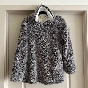 Teddy Bear Pullover Half Zip Sweater
